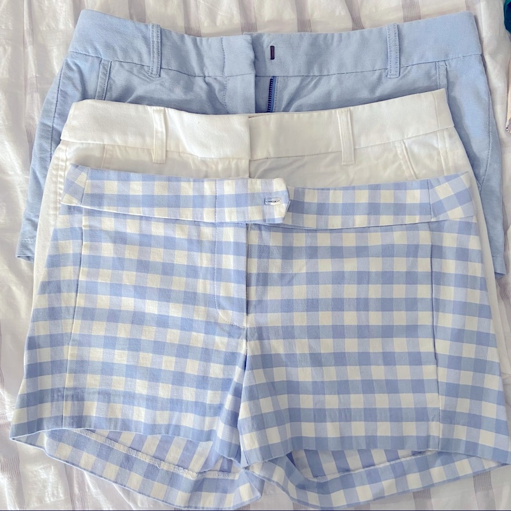 J CREW Shorts. Blue and white.